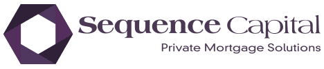 Sequence Capital: Private Mortgage Solutions logo with a purple geometric hexagon icon.