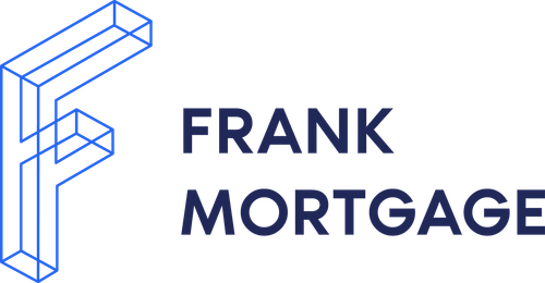 FRANK MORTGAGE logo with an isometric blue 'F' symbol.